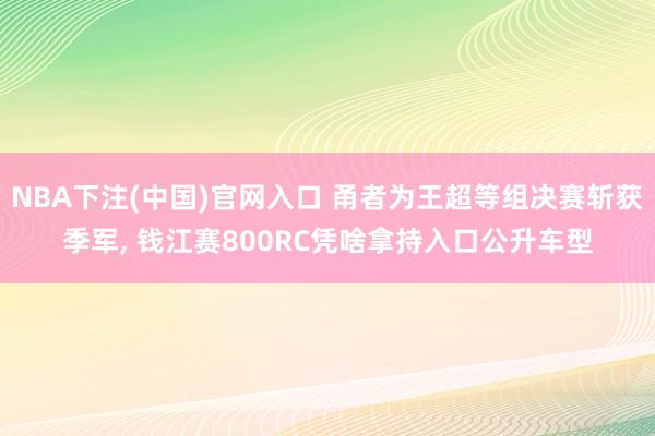 NBA下注(中国)官网入口 甬者为王超等组决赛斩获季军, 钱江赛800RC凭啥拿持入口公升车型