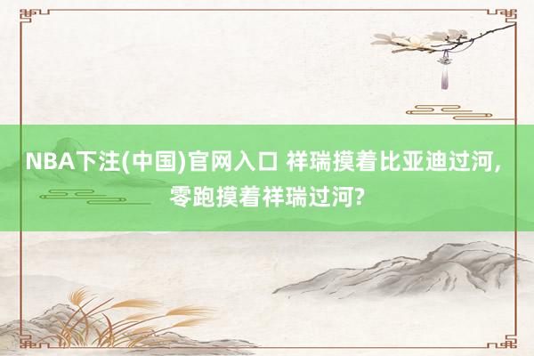 NBA下注(中国)官网入口 祥瑞摸着比亚迪过河, 零跑摸着祥瑞过河?